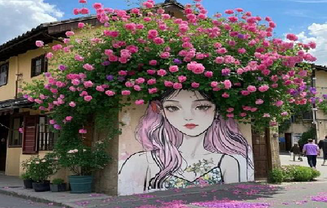 武胜怎么设计网红打卡墙绘