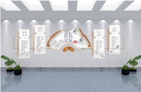 武胜企业文化墙设计的核心要素。