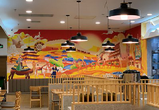 武胜商业空间彩绘介绍。