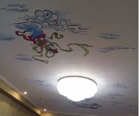 武胜如何快速绘制天花板上的手绘墙？