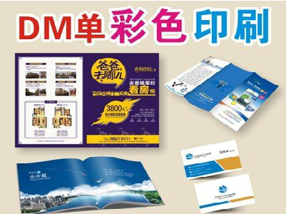武胜单页印刷，色彩搭配简单。